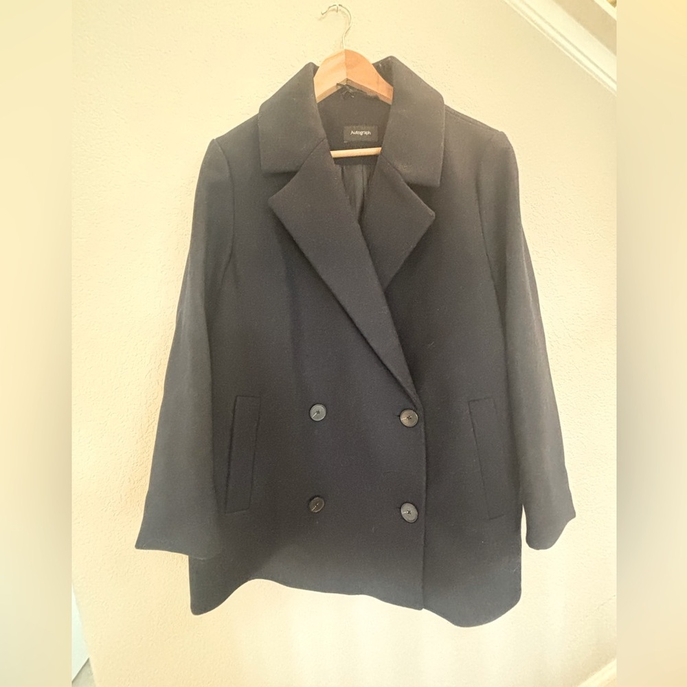 Autograph pea coat